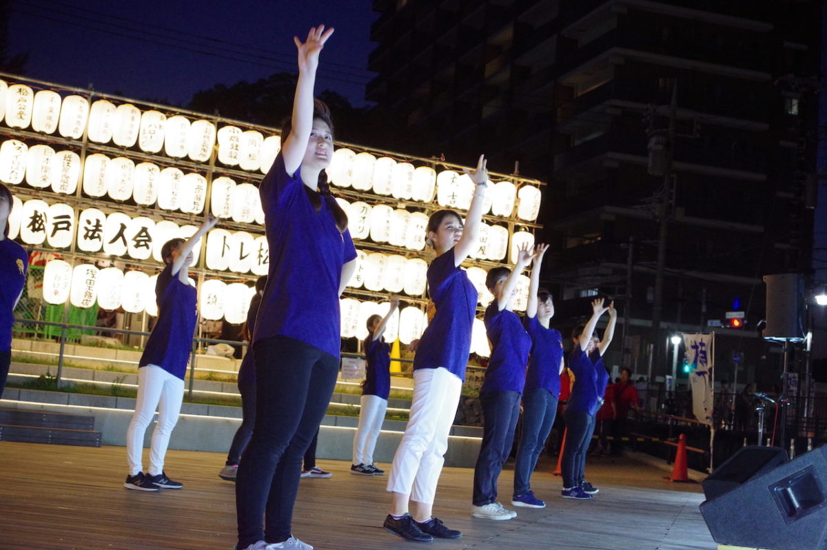 松戸宿坂川献灯まつりのステージに出演！