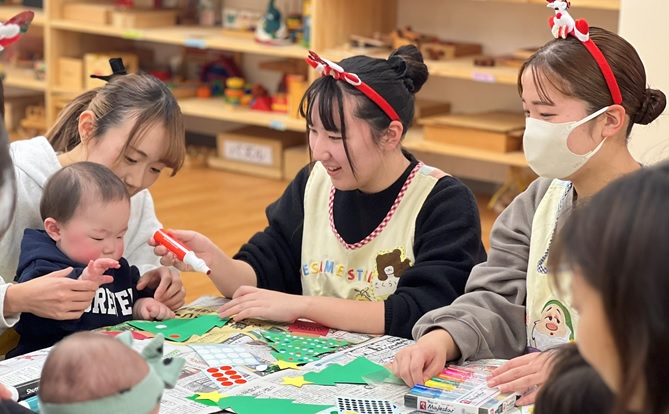 【幼児教育科】子育て支援イベント「模擬保育室の開放」を開催しました