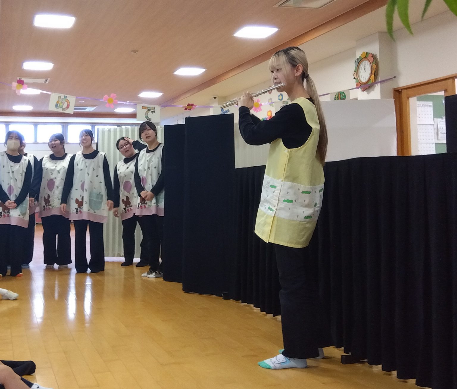 児童文化部　学外公演　認定こども園かしのみ幼稚園　第64回創立記念式
