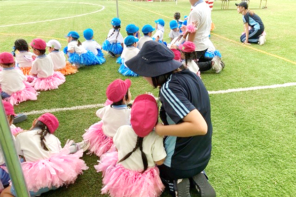 【保育学科】1年生　関西女子短期大学付属幼稚園運動会　ボランティア