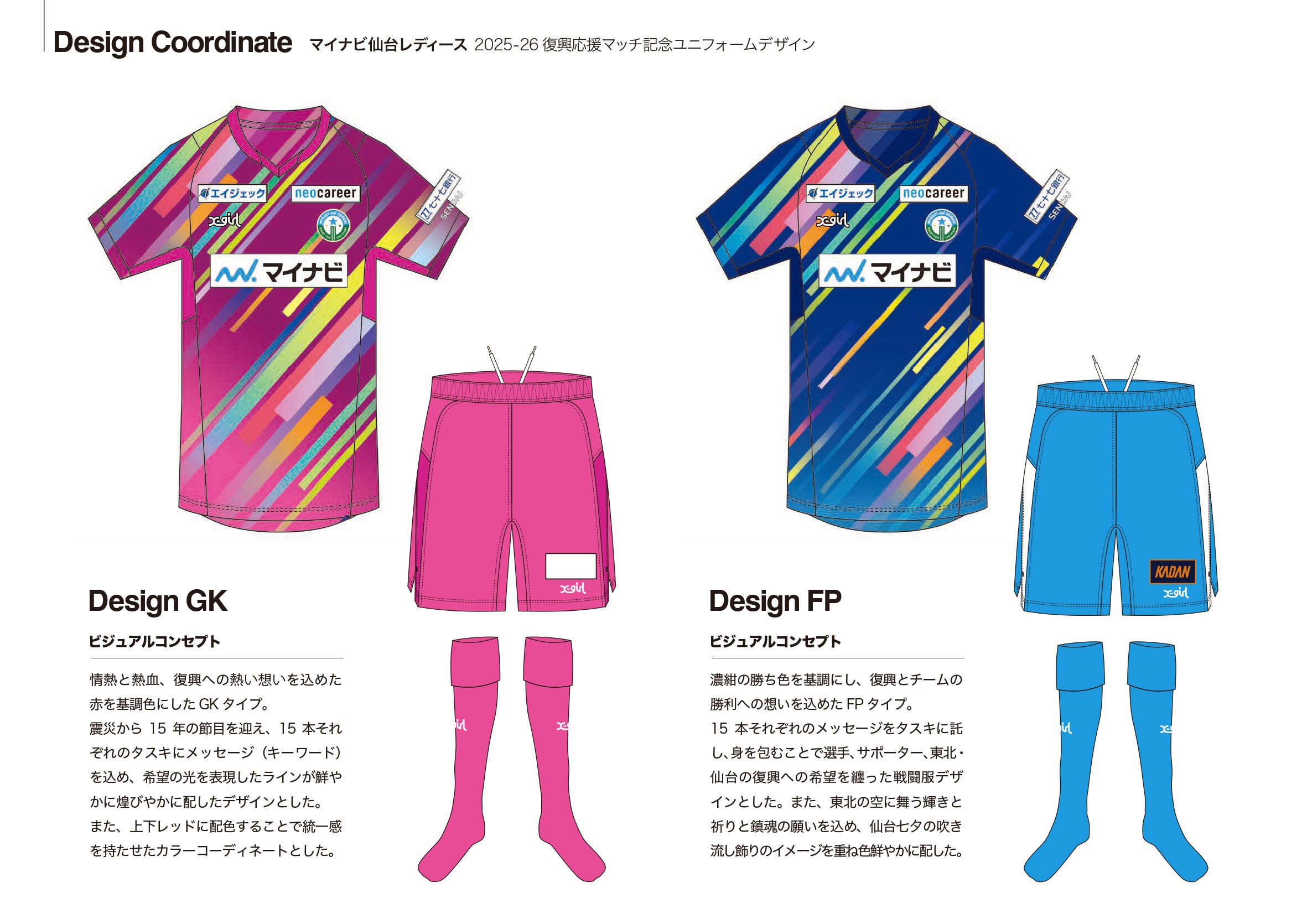 【ビジネスキャリア学科】「マイナビ仙台レディース2025/26復興応援ユニフォーム」に採用されました