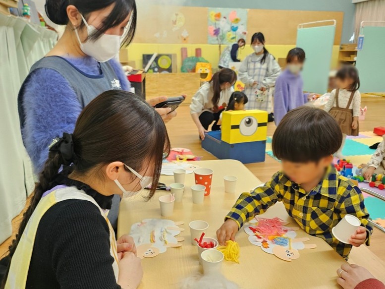 【幼児教育科】子育て支援イベント「模擬保育室の開放」を開催しました