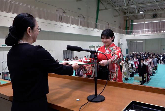 2025年度 青森中央短期大学 学位記授与式を挙行しました